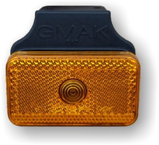 Габаритный фонарь GMAK G17 с боковым кронштейном, оранжевый.