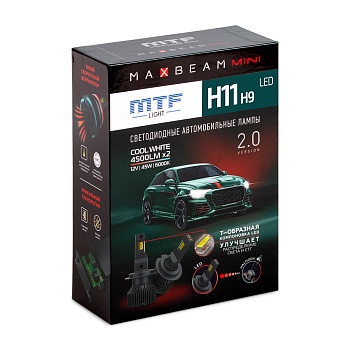 Комплект светодиодных ламп MTF H11 MaxBeam MINI 6000K