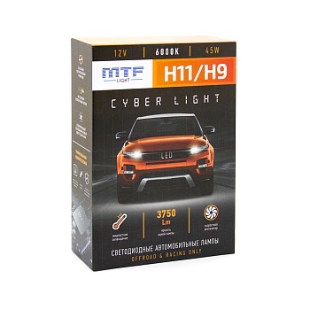 Комплект светодиодных ламп MTF Light, серия CYBER LIGHT H11/H9