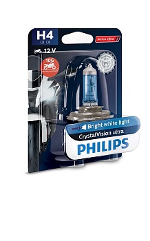 12342CVUBW, Лампа Philips CrystalVision Moto ultra H4 60/55W