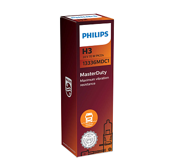 Лампа Philips H3 24V 70W MasterDuty.