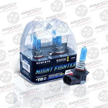 Комплект ламп Avantech Night Fighter HB3 55W, 5000K