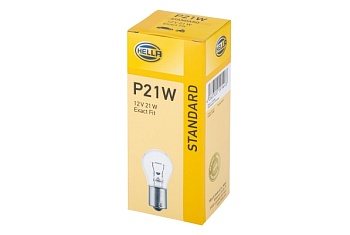 Лампа накаливания Hella P21W, 12V, 21W