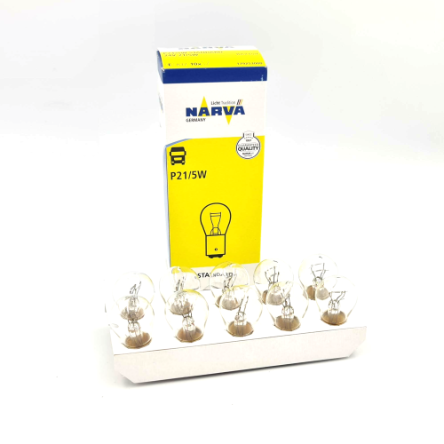 179253000, Лампа Narva P21/5W 24V, сервисная коробка 10 шт.