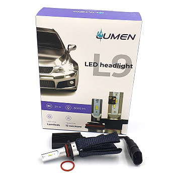 Комплект светодиодных ламп Lumen L9 HB3, HB4, 6500K