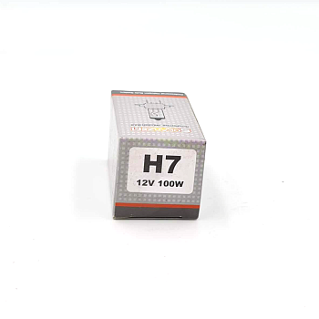 Лампа галогенная Solarzen H7 12V 100W, прозрачное стекло