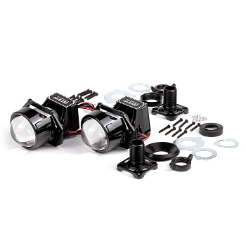 Светодиодные модули ближнего дальнего света MTF Light WIDEBEAM MINI, ЛИНЗОВАННЫЕ, БЕСКОРПУСНЫЕ,12В, 55/59ВТ, 5500К, 2"