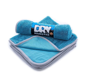 DM5575-Blue, Микрофибра для сушки поверхностей DryMonster 75x55 см, голубая