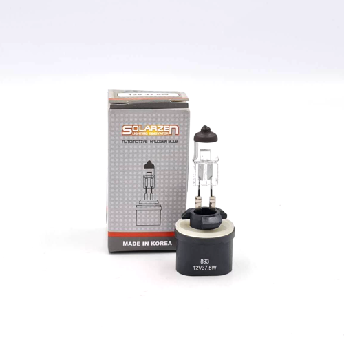 Автолампа галогенная Solarzen H27 12V 37.5W, прозрачное стекло