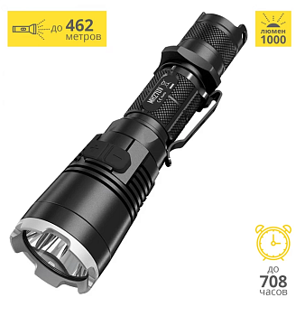 Фонарь NITECORE MH27UV HUNTING KIT CREE XP-L HI V3 1000lm, охотничий комплект*