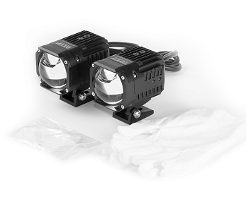 Светодиодные модули ближ./дальн. света MTF Light серии ALL-TERRAIN, 12В, 40\60Вт, 6000К, IP65