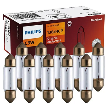 13844CP, Лампа Philips C5W / T11, 36mm, 24V