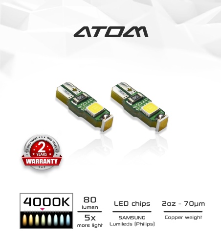 Лампа светодиодная WayMark T5 Atom 4000K