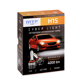 Светодиодные лампы MTF Light, серия CYBER LIGHT H15