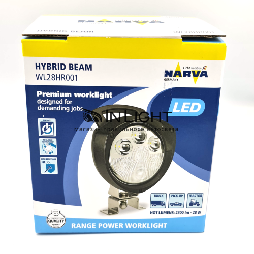 WL28HR001, Светодиодная фара Narva 28W, Hybrid (Гибридный) свет.