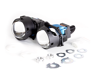 Модули MTF LIGHT линзованные Bi-LED серия CYBER LIGHT 2.0, 12В, 54/67Вт, 5500К, 3 дюйма, 2шт.