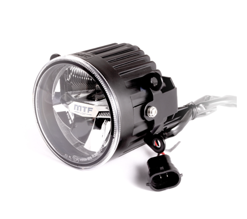 FL28W, Фары противотуманные светодиодные MTF Light,  серия CRYSTALED, универсальный кронштейн 12-24В, 28Вт, 5500К, 2000лм