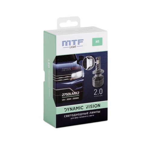 Светодиодные лампы MTF Light, серия DYNAMIC VISION LED  H1 30W 2500lm
