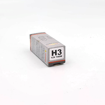 Автолампа галогенная Solarzen H3 12V 100W, прозрачное стекло
