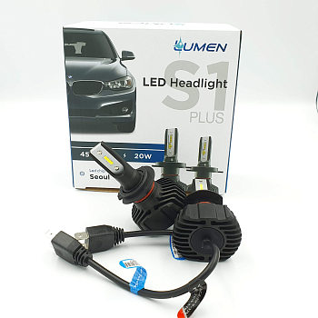 Комплект светодиодных ламп Lumen S1 Plus H7, Crystal White