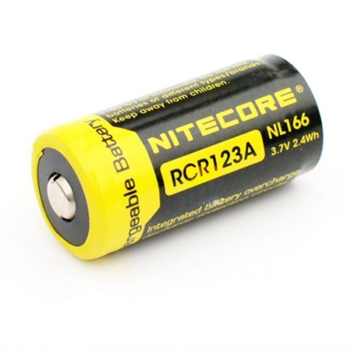 Аккумулятор NITECORE NL166 RCR123/16340 LI-ION 3.7v 650mAH