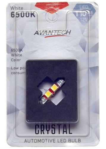 Лампа светодиодная Avantech 12V LED T8x28 6500K, 1 шт., 5 Вт