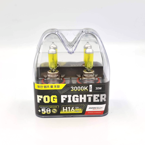 Комплект ламп Avantech FogFighter H16, 12V, 19W, 3000K