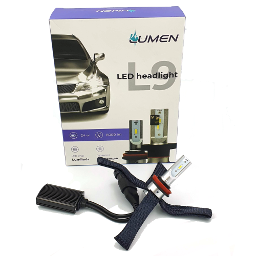 Комплект светодиодных ламп Lumen L9 H11/H8/H9/H16, 6500K