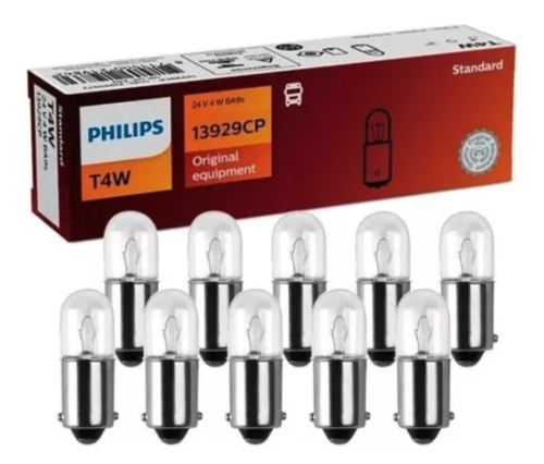 13929CP, Лампа Philips T4W, 24V, 4W, BA9s